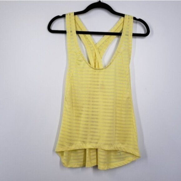 ZYIA Lemon Nimbus Split Back Tank XXL Activewear - Picture 6 of 16